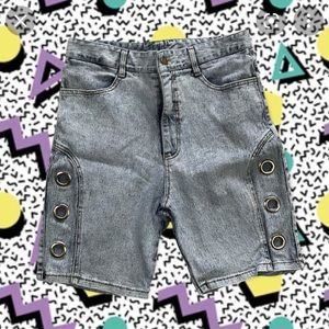 80’s Vintage Watch LA Acid Washed Jean Shorts
